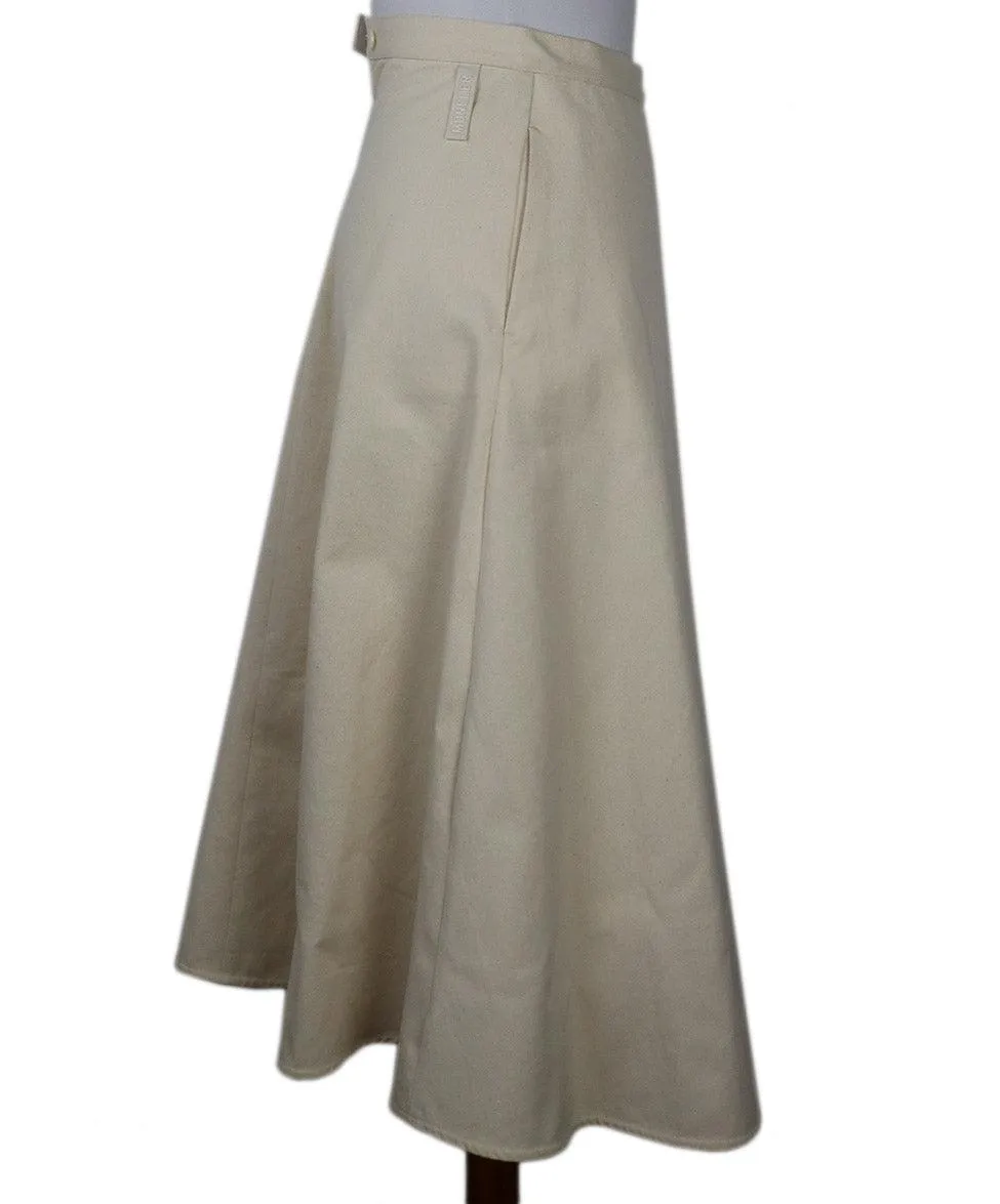 Moncler Beige Cotton Skirt sz 4