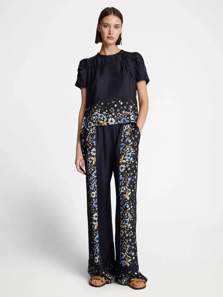 Munthe Fahsai Blouse Navy & Black