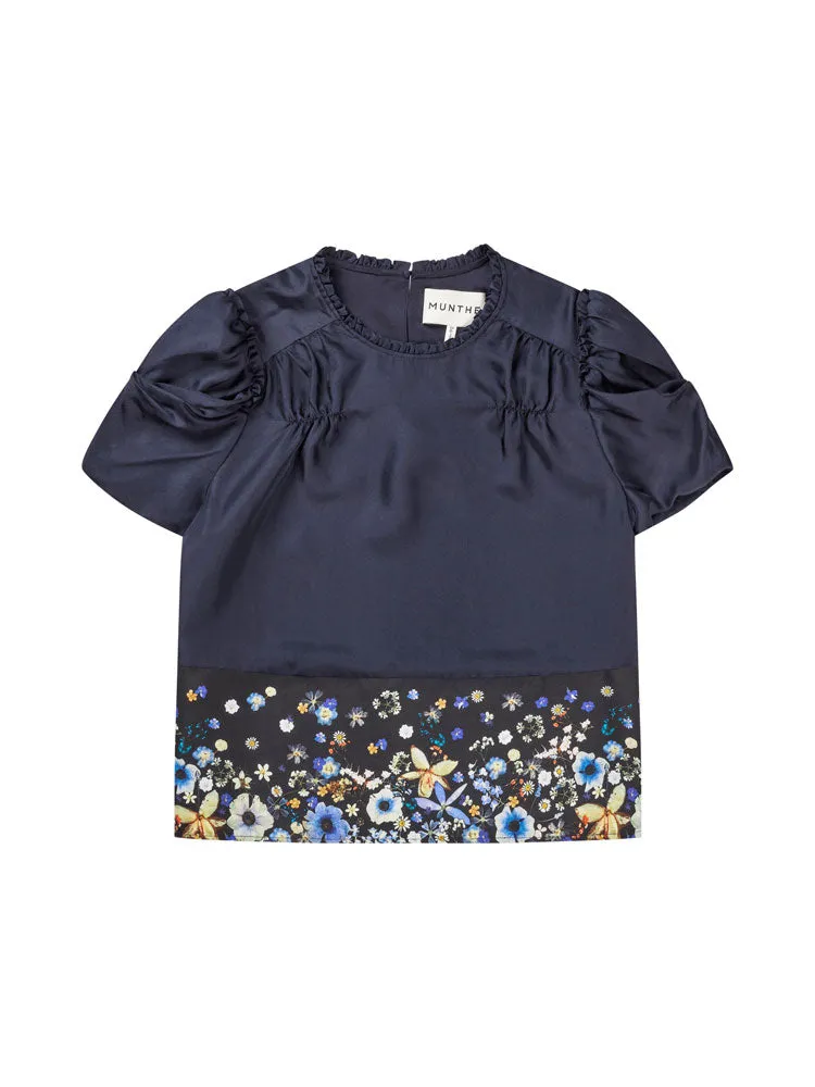Munthe Fahsai Blouse Navy & Black