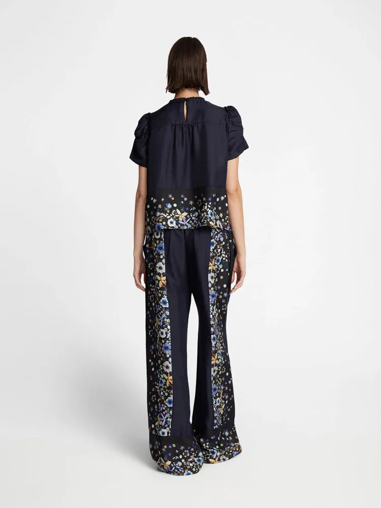 Munthe Fahsai Blouse Navy & Black