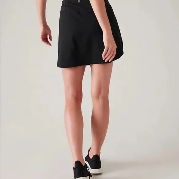 New Athleta Black 16" Fairway Skort MSP$79