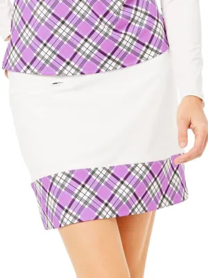 New Belyn Key Banded Skort- White/Malibu Print