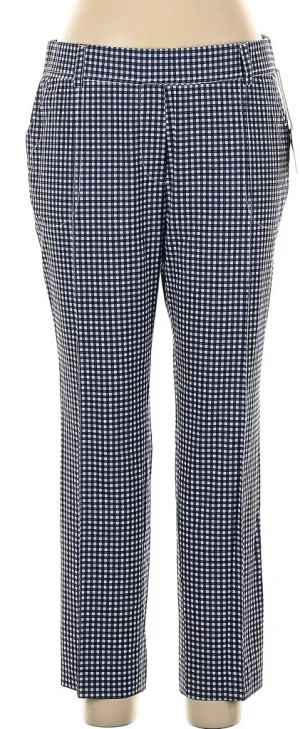 New Belyn Key Navy/White Nantucket Check Crop Golf Pant Size L MSP$138