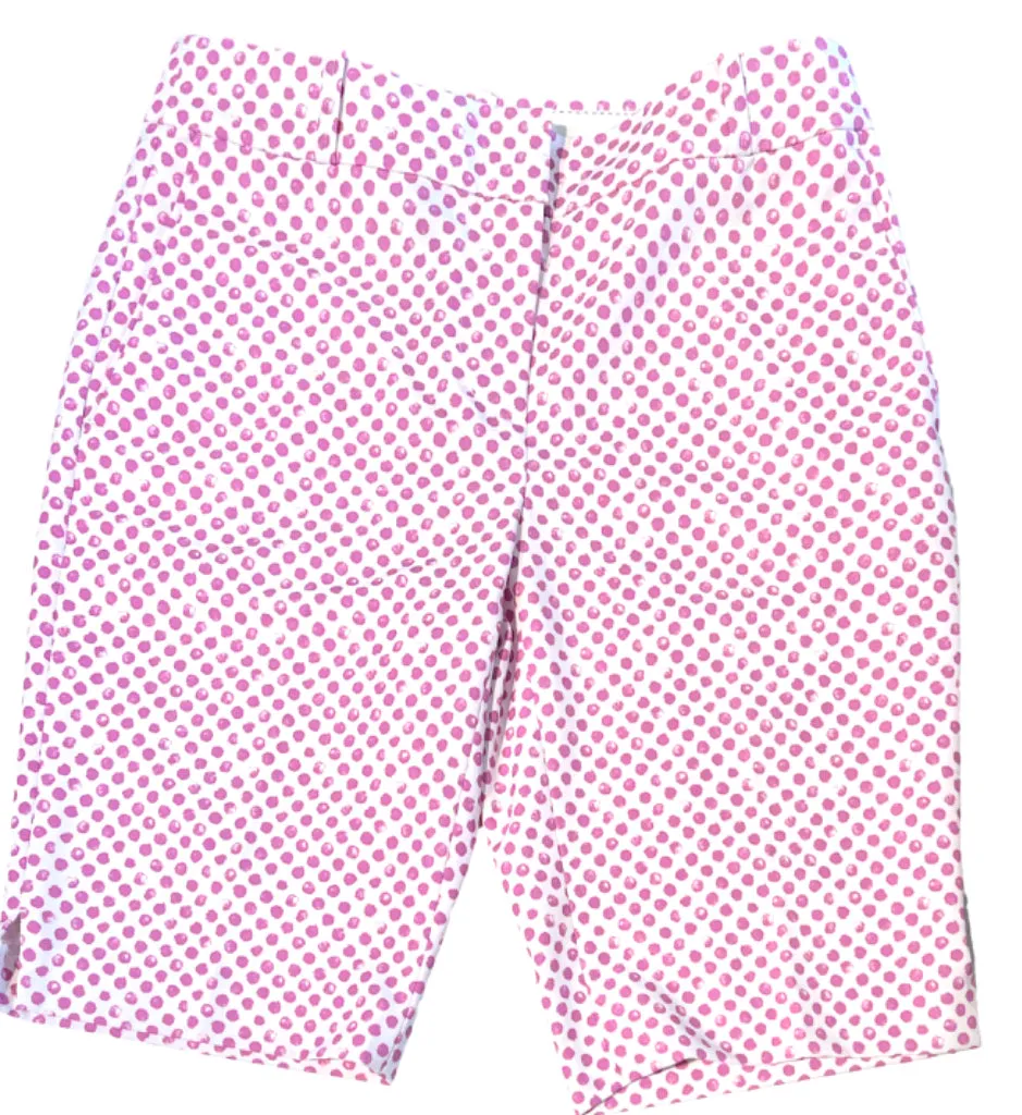 New Fairway & Greene Lillian Short in Purple Polka Dots Size 2 MSP$105