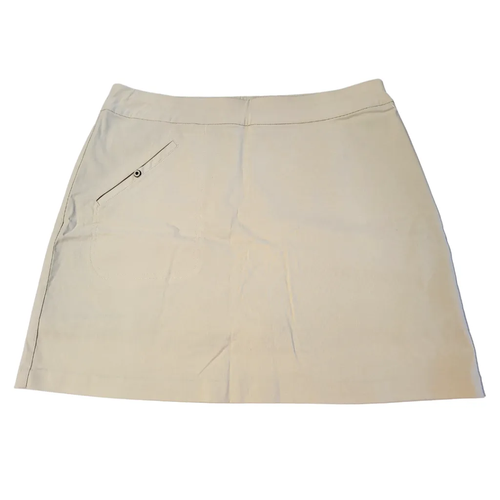 New Jamie Sadock Shitaki (Tan) Golf Skort Size 16 MSP $50