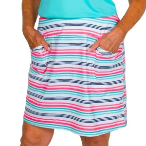 New Jofit Women's Seaside Stripe Mina Golf Skort Size XL MSP$98