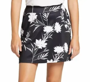 New Lady Hagen Cocktail Hour Flounce Skort - Black Floral Size XL MSP$65