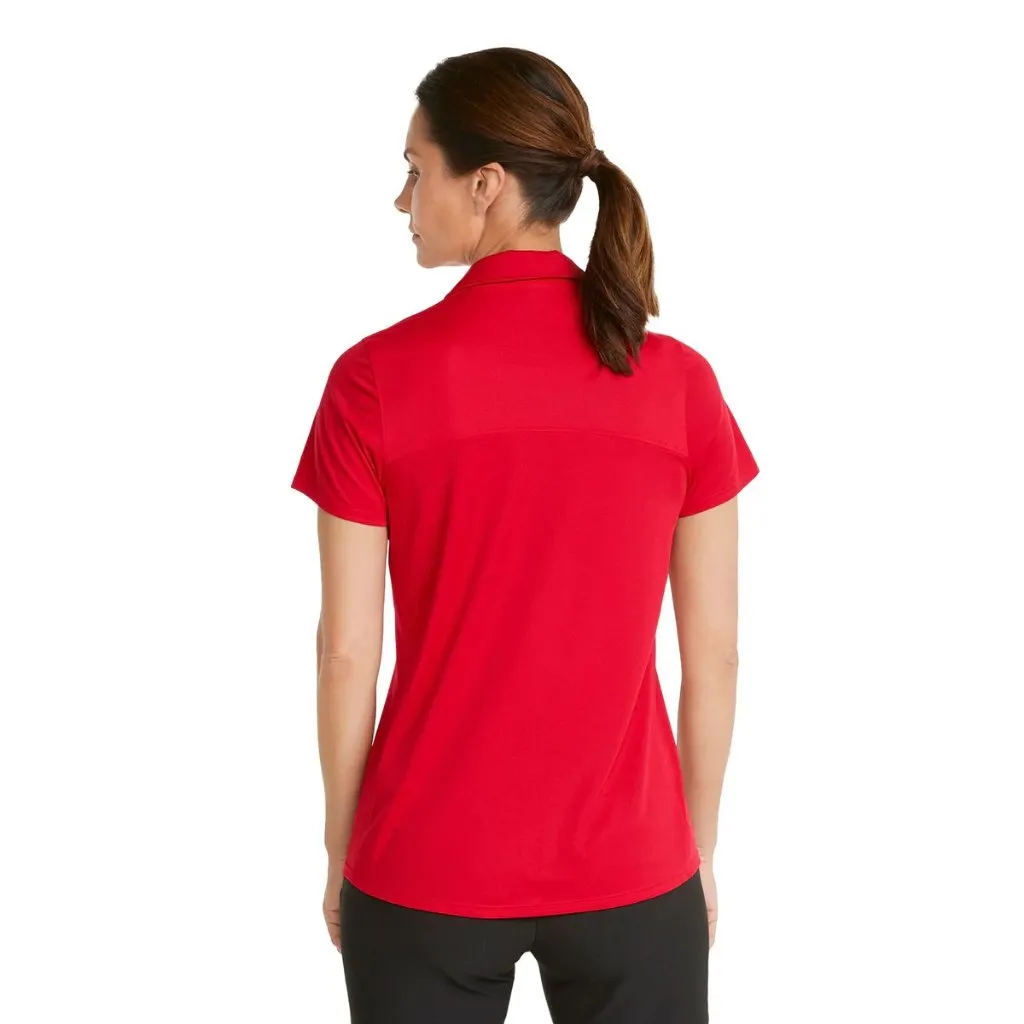 New Puma Women's Red Gamer Polo