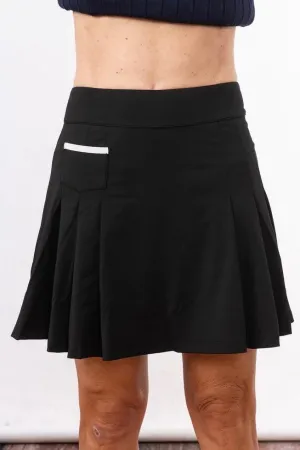 New Scratch Seventy Black Persis Pleated Golf Skort MSP$98