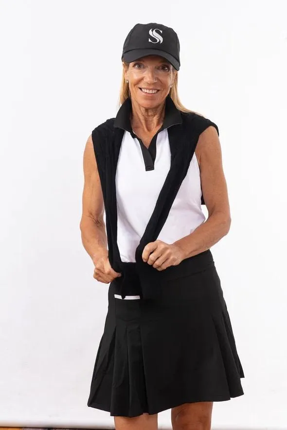 New Scratch Seventy Black Persis Pleated Golf Skort MSP$98