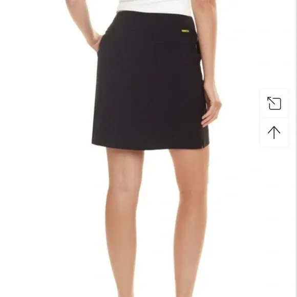 New Swing Control Black Tummy Control Golf Skort Size 0 MSP$110