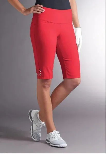 New Swing Control Red Pull-on Golf Shorts MSP$110