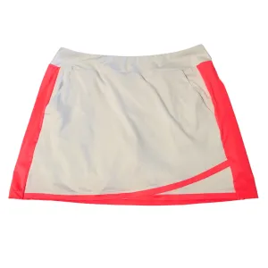 New Tail White Women's Golf Skort w/Coral Accents Size L MSP$62
