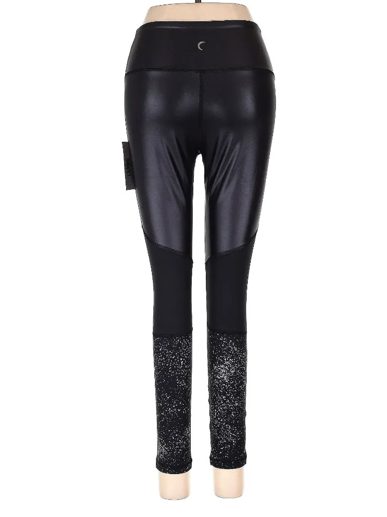 New Zyia Active Black Reflective Metallic Light N Tight 7/8 Legging Size 8-10 MSP$71