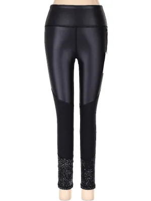 New Zyia Active Black Reflective Metallic Light N Tight 7/8 Legging Size 8-10 MSP$71