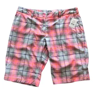 Nike Dri-Fit Pink, Gray & Purple Plaid Shorts Size 16  MSP$70