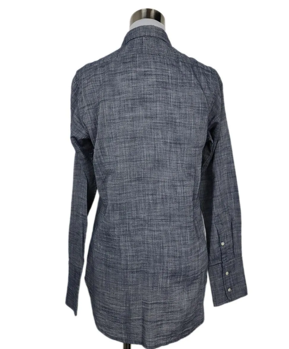 Nili Lotan Blue Cotton Shirt sz 4