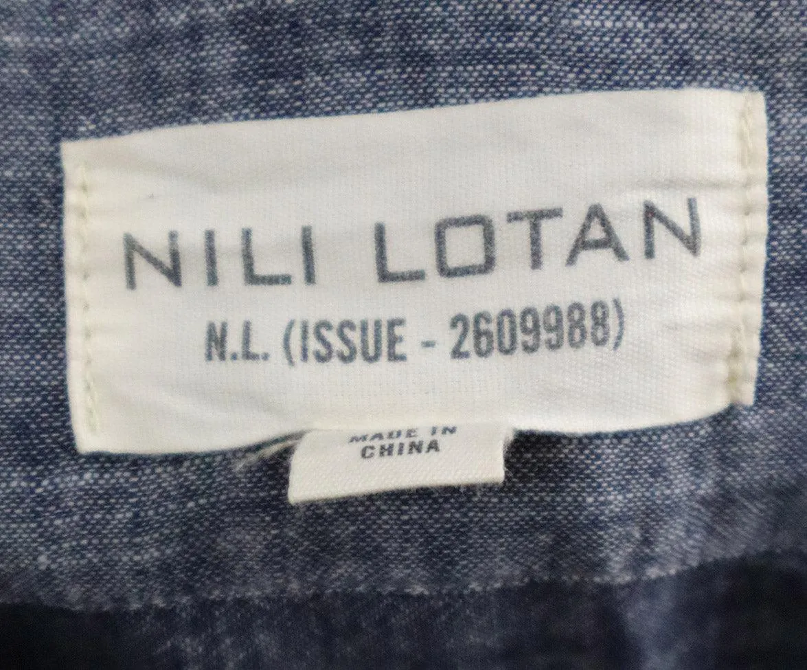 Nili Lotan Blue Cotton Shirt sz 4