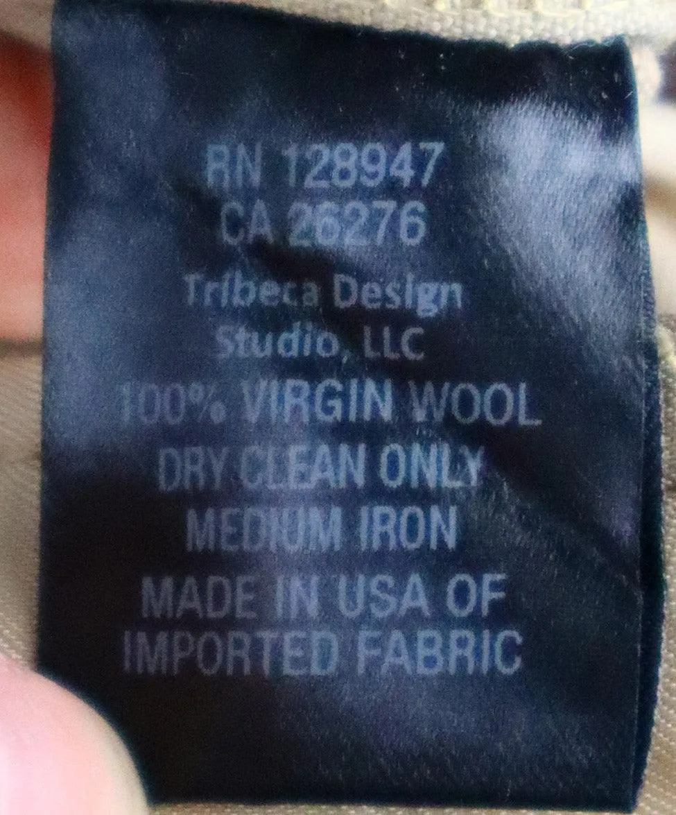 Nili Lotan Tan Wool Pants sz 0