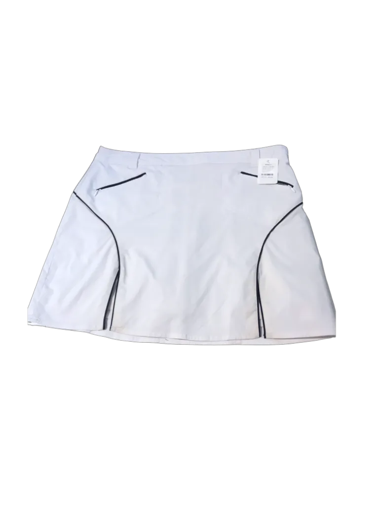 Nivo Sport White Golf Skort w/ Black Trim Size 14 MSP$90
