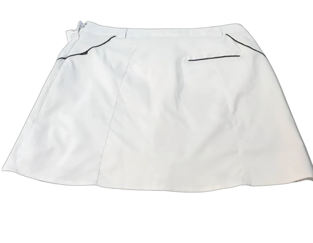 Nivo Sport White Golf Skort w/ Black Trim Size 14 MSP$90