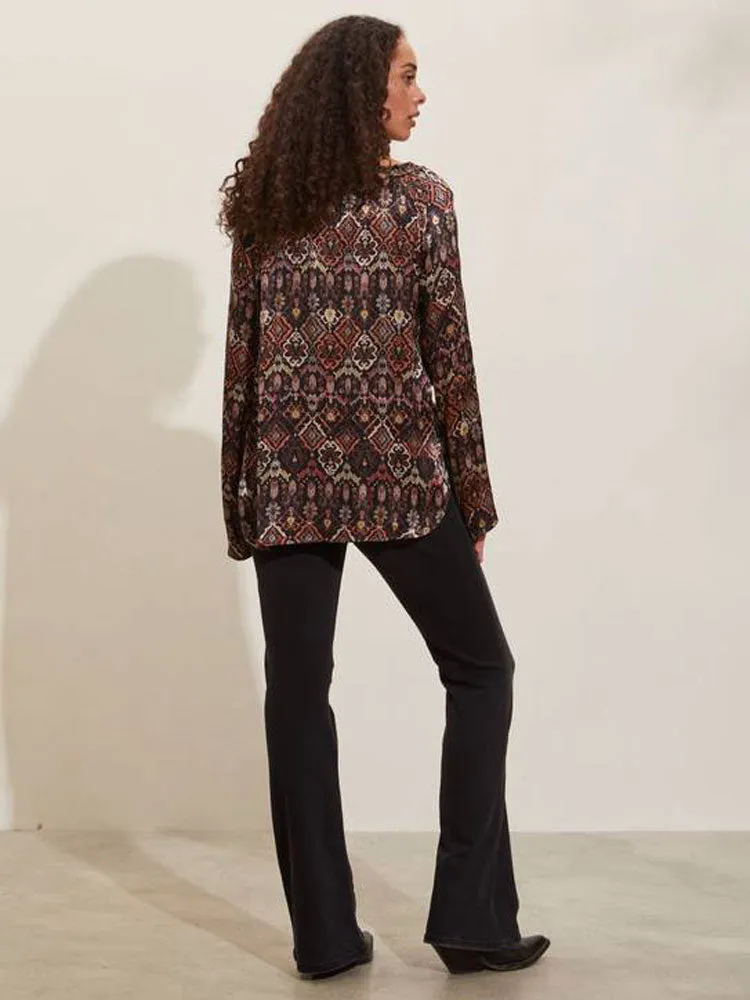 Odd Molly Susanna Blouse Deep Asphalt