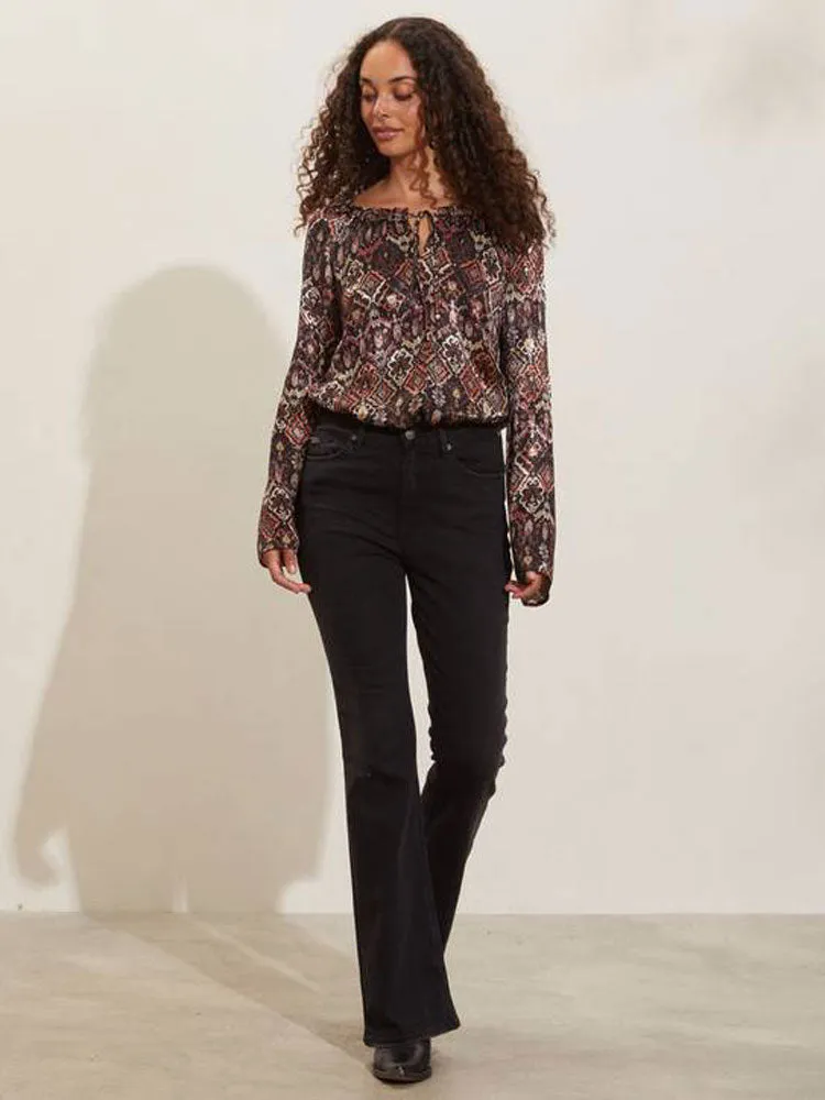 Odd Molly Susanna Blouse Deep Asphalt