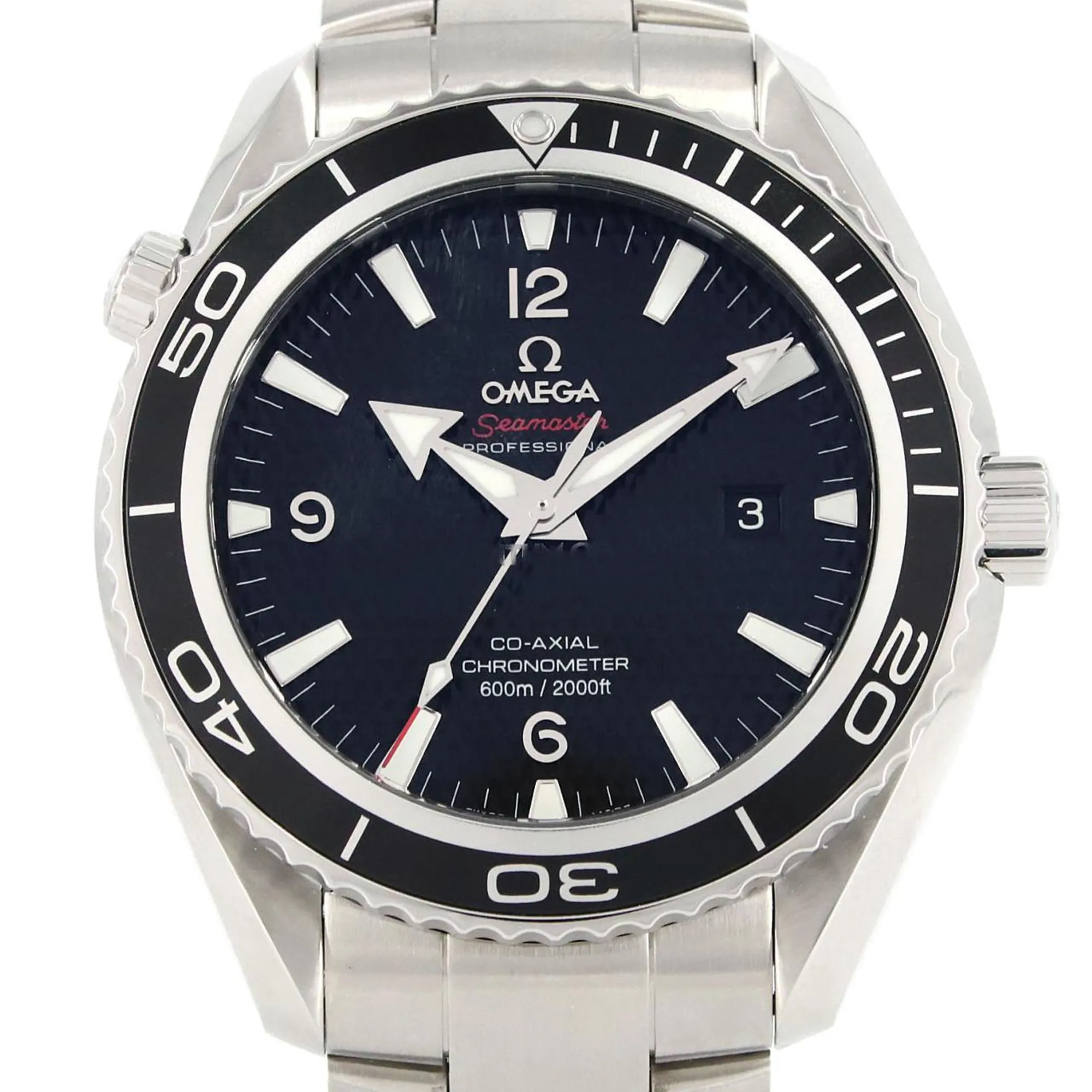 Omega Seamaster Planet Ocean Stainless Steel Wristwatch (Pre-Owned)