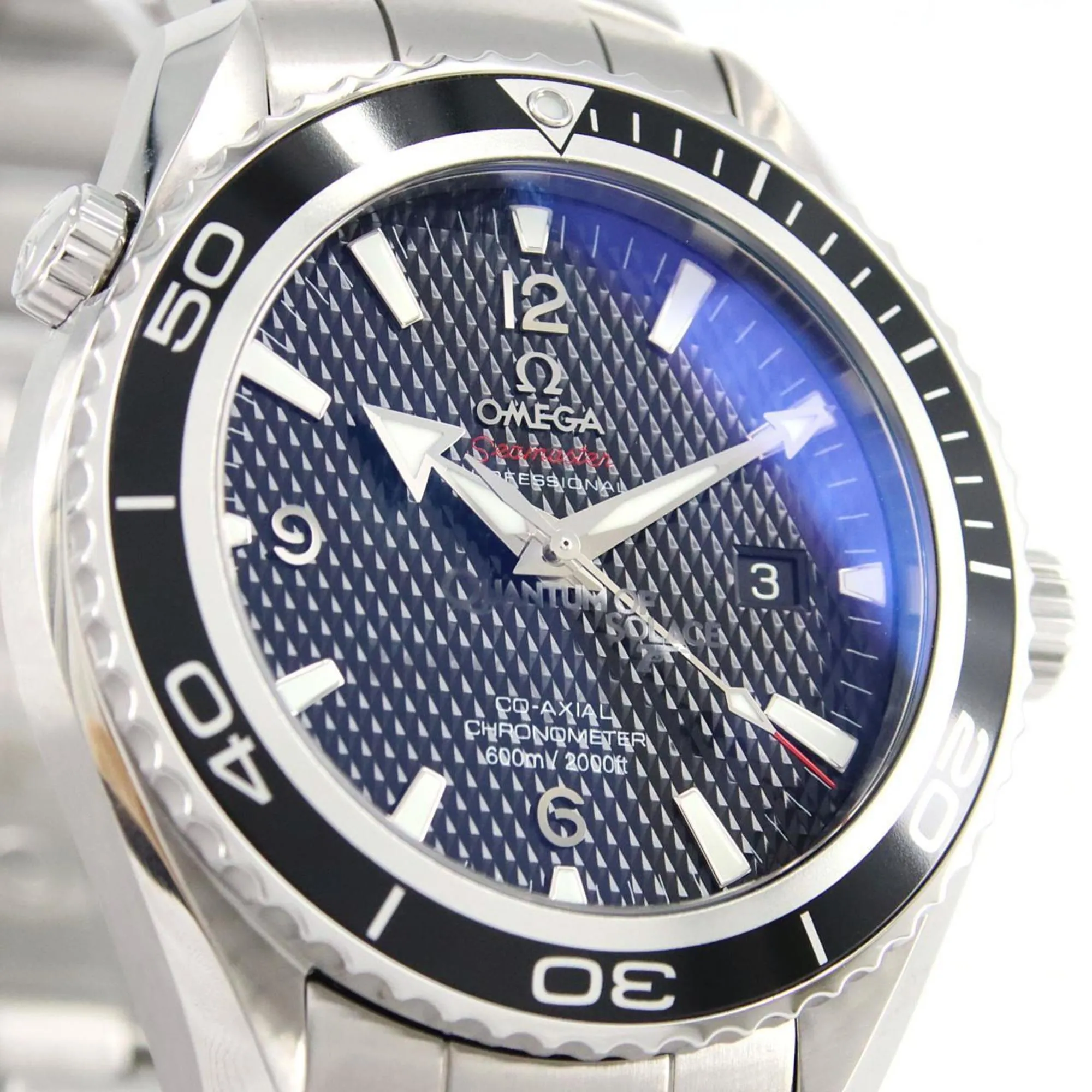 Omega Seamaster Planet Ocean Stainless Steel Wristwatch (Pre-Owned)
