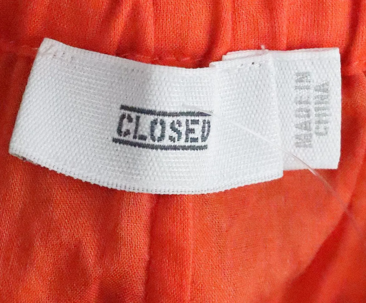 Orange Cotton Blouse sz 8