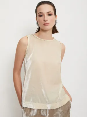 Ottod'Ame Velvet Top Ecru