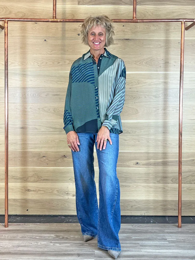 Ottod'Ame Viscose Shirt Forest