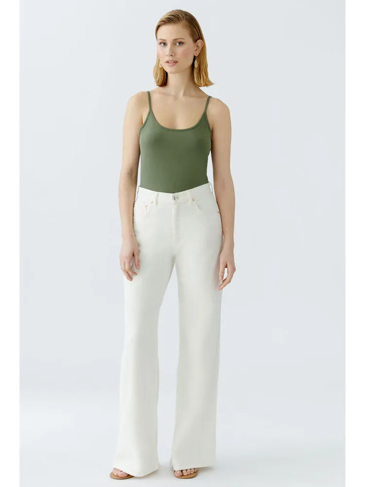 Oui Cami Top Shaded Moss