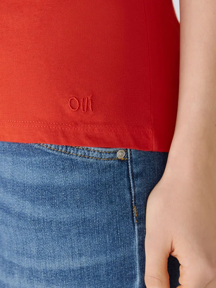 Oui Carli T-Shirt Aura Orange