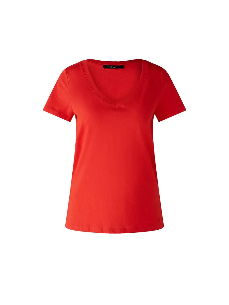 Oui Carli T-Shirt Aura Orange