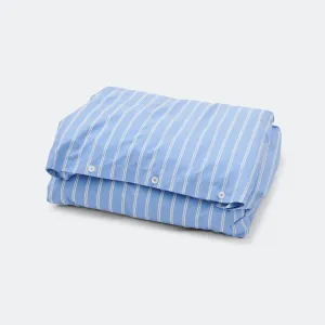 Percale Duvet Cover - Island Blue Stripes