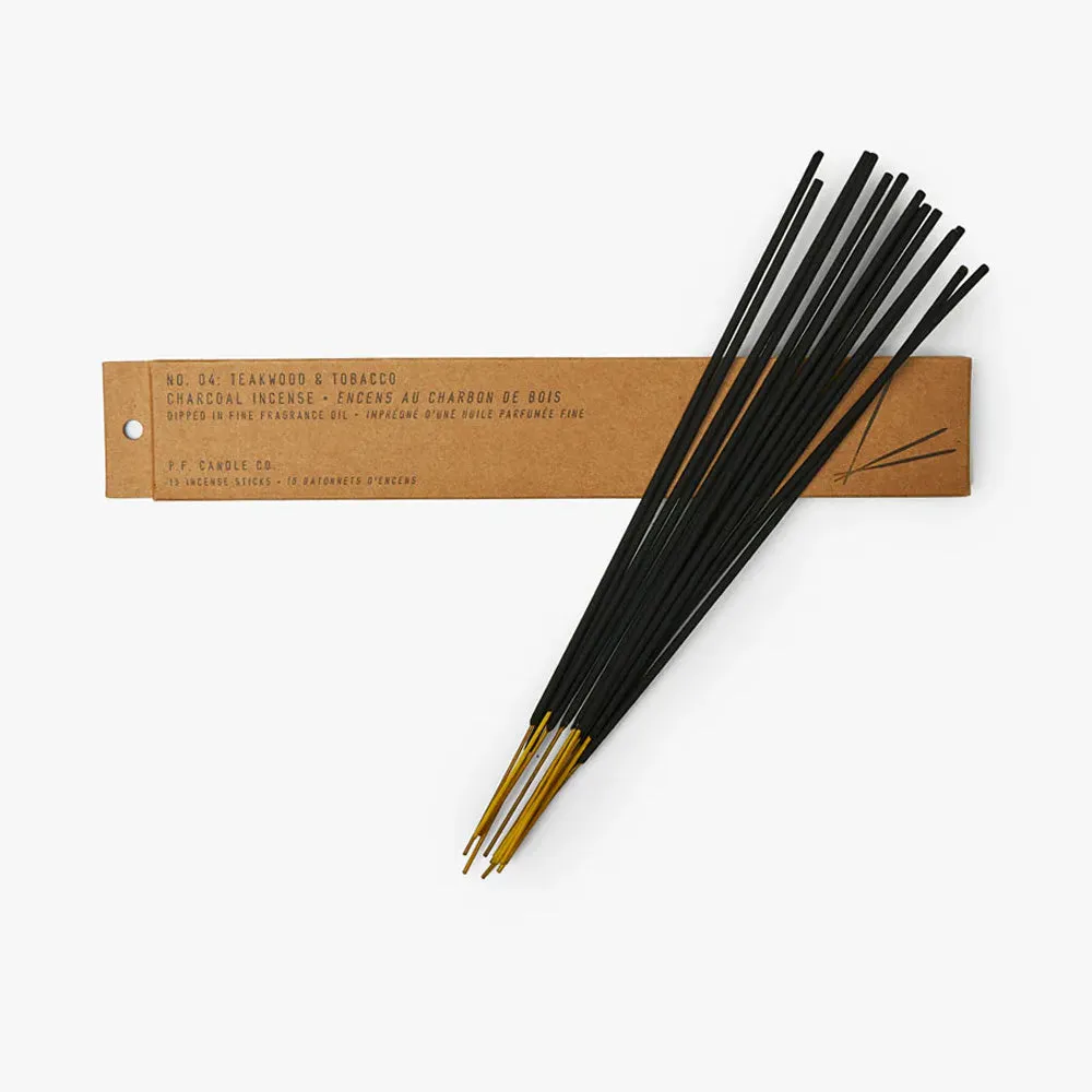 P.F. Candle Co. Incense - 15 Sticks / Teakwood & Tobacco