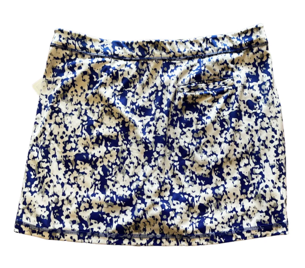 PGA Tour Blue & White Cameo Style Print Skort Size L MSP$50
