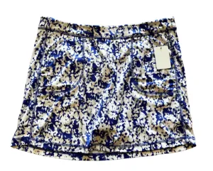 PGA Tour Blue & White Cameo Style Print Skort Size L MSP$50