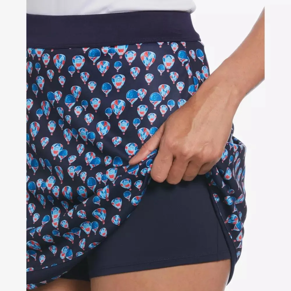 PGA Tour Navy Hot Air Balloons Print Golf Skort Size XL