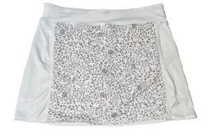 PGA Tour White & Grey Triangle Patterned Women's Pull-on Golf Skort Size M