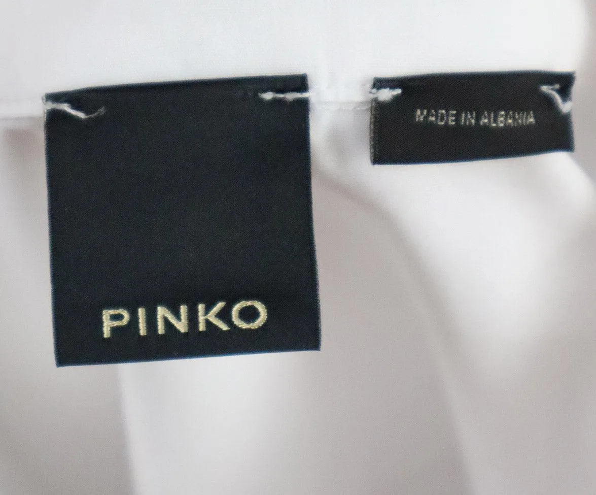 Pinko White Cotton Shirt sz 2