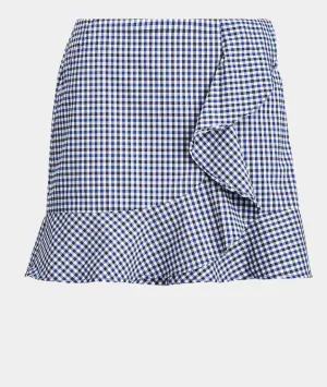 Polo Ralph Lauren Royal, White & Black Gingham Skort Size 2. MSP$148