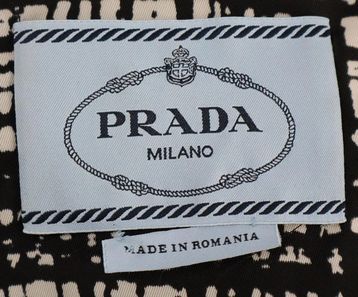 Prada B&W Print Nylon Jacket sz 4