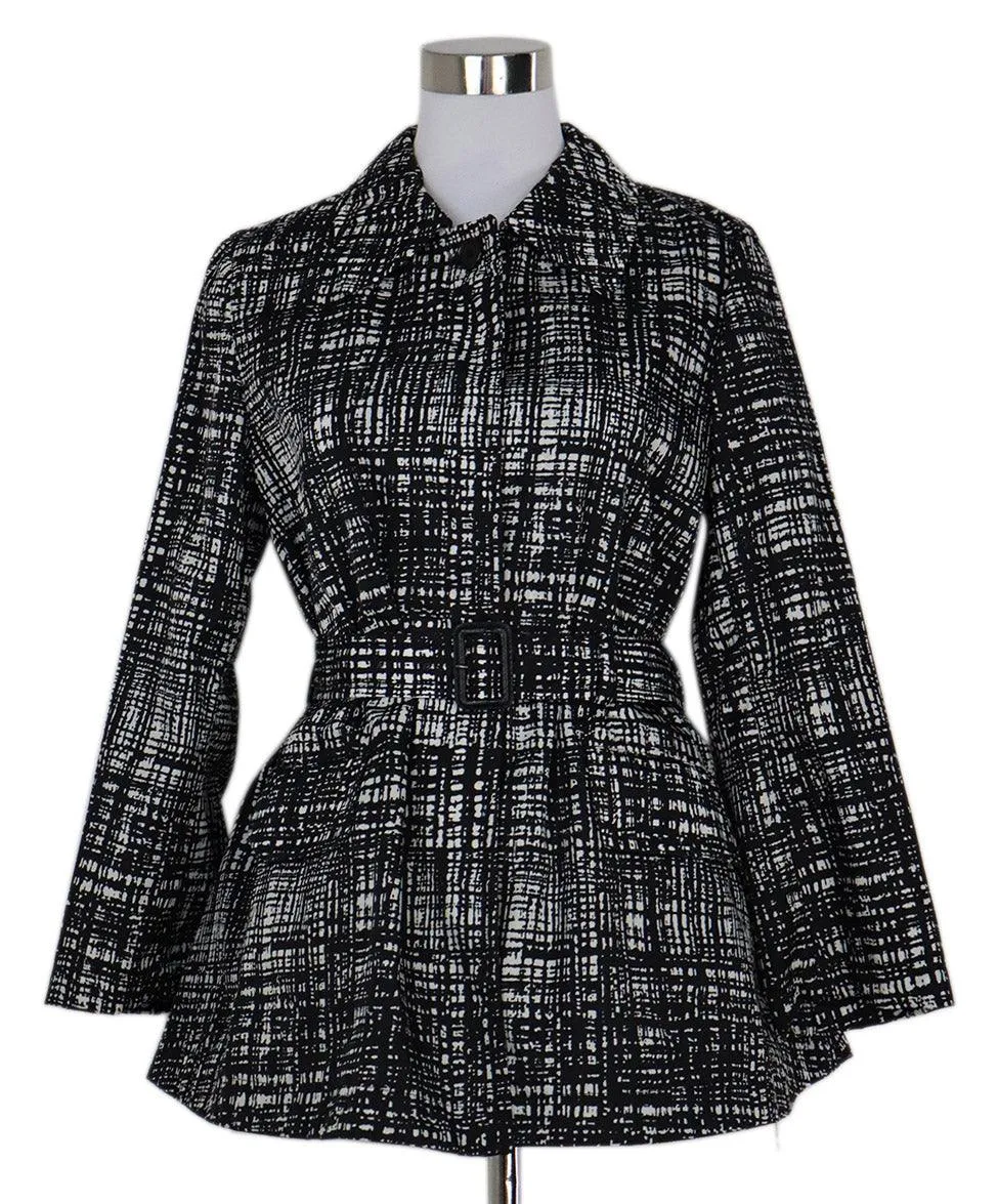 Prada B&W Print Nylon Jacket sz 4