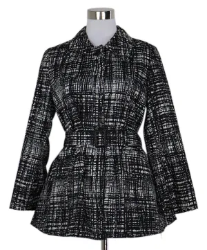 Prada B&W Print Nylon Jacket sz 4