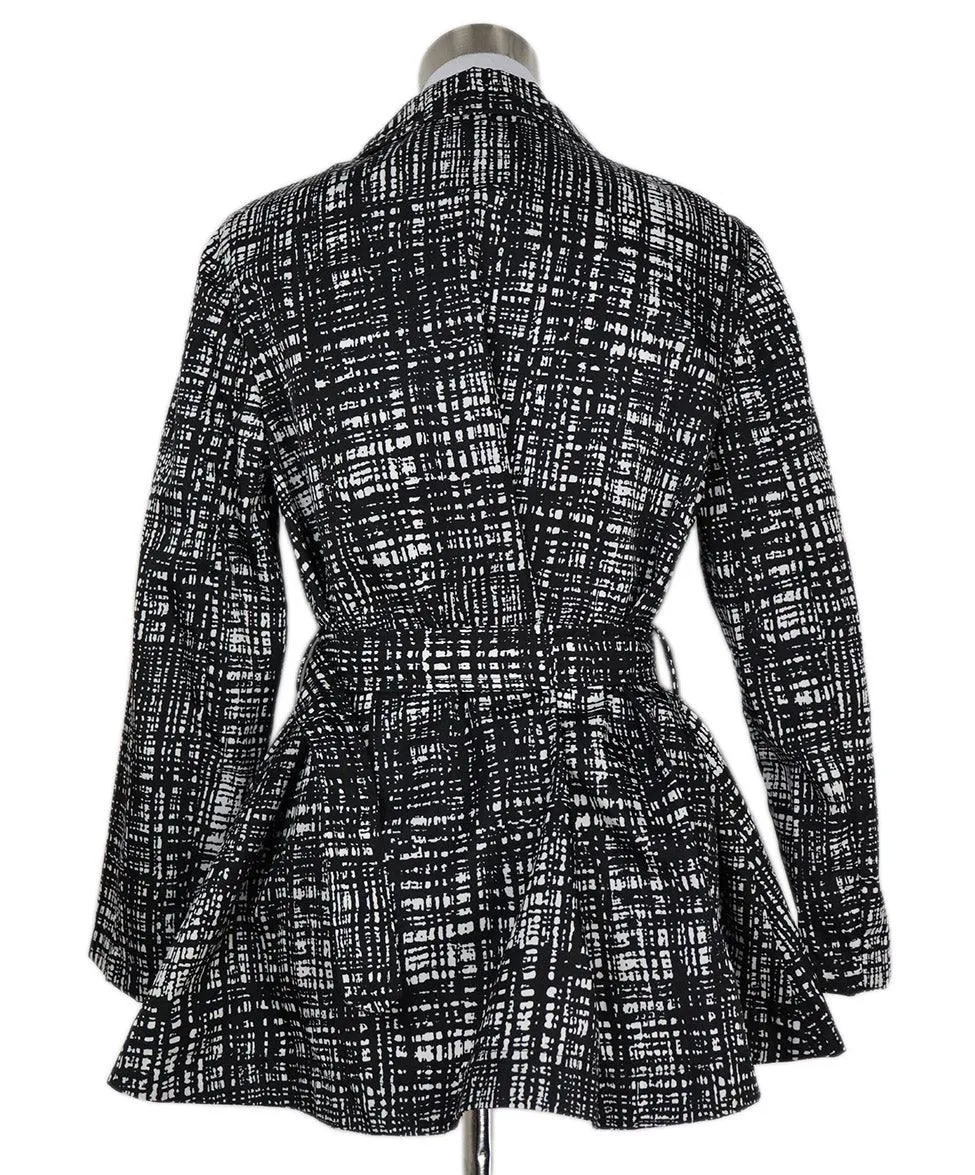 Prada B&W Print Nylon Jacket sz 4