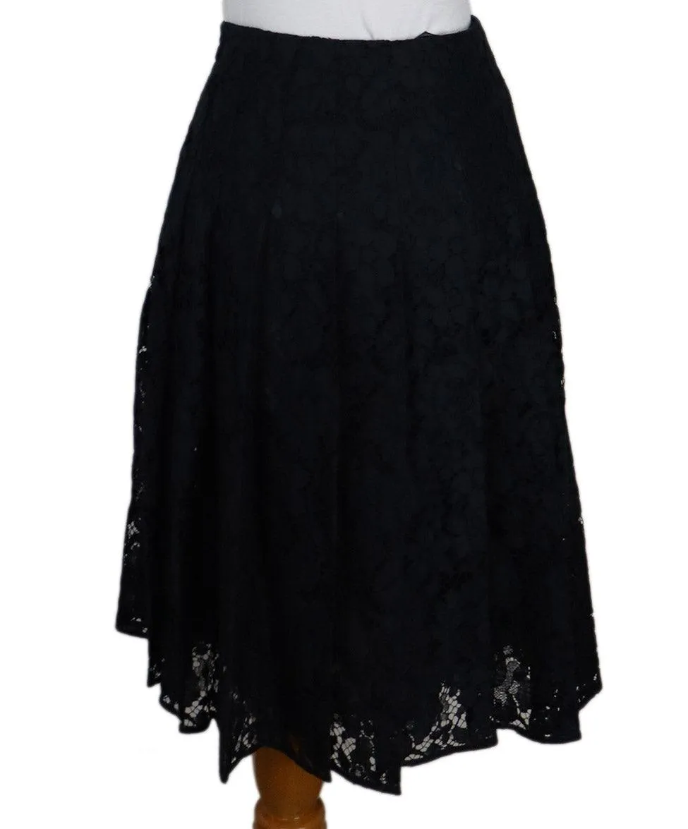 Prada Navy Lace Skirt sz 0