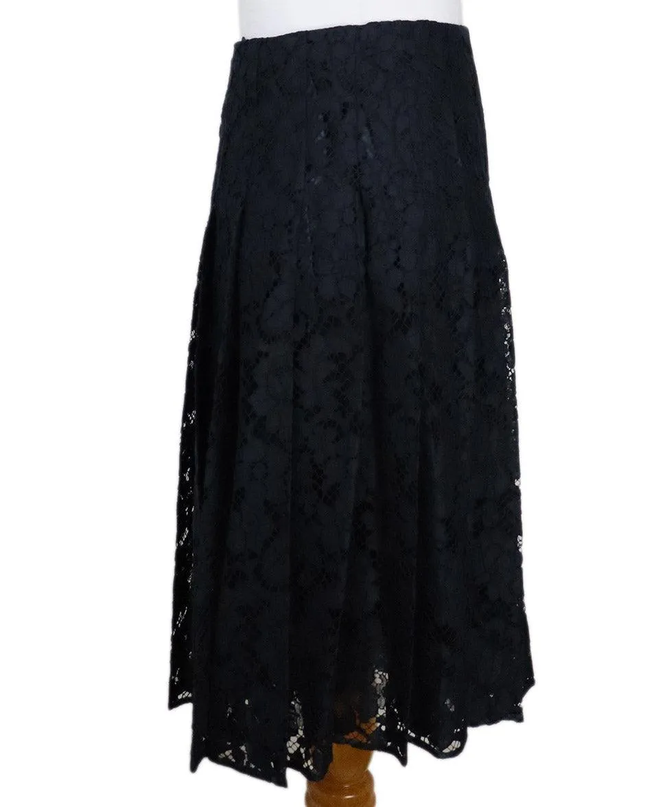 Prada Navy Lace Skirt sz 0