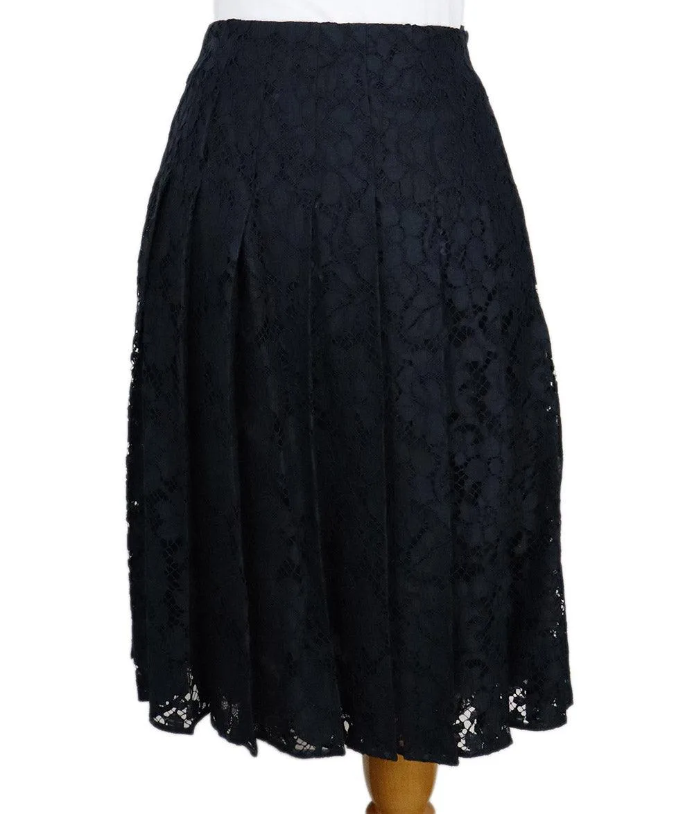 Prada Navy Lace Skirt sz 0